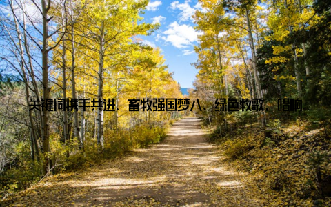 关键词携手共进、畜牧强国梦八、绿色牧歌, 唱响新时代在新时代的征程中, 绿色养殖将成为北方地区畜牧业的鲜明特色
