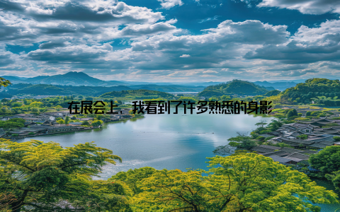 在展会上, 我看到了许多熟悉的身影