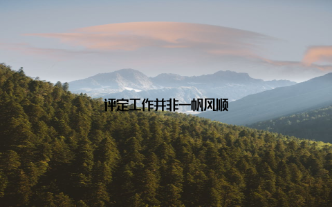 评定工作并非一帆风顺