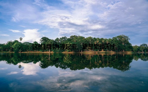 这些材料办理起来, 更是繁琐无比