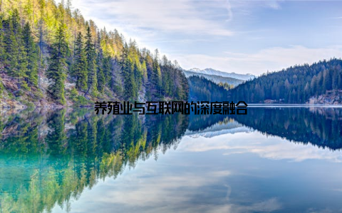 养殖业与互联网的深度融合