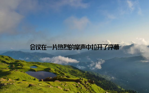 会议在一片热烈的掌声中拉开了序幕