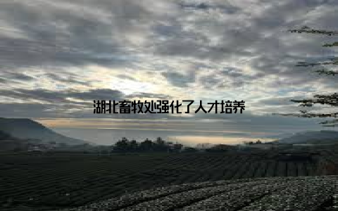 湖北畜牧处强化了人才培养