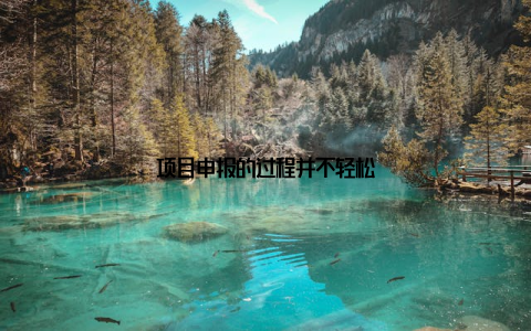 项目申报的过程并不轻松