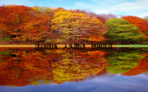 活动现场, 人头攒动, 热闹非凡