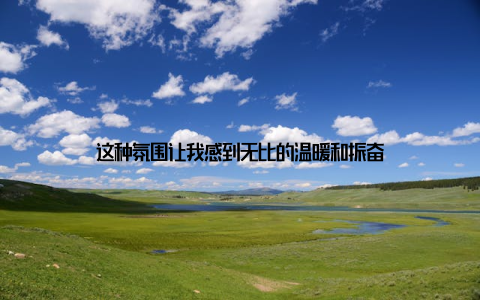 这种氛围让我感到无比的温暖和振奋