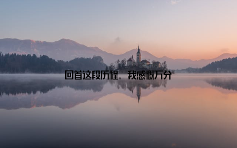 回首这段历程, 我感慨万分