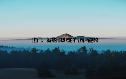 一进门, 就被那热烈的气氛所感染